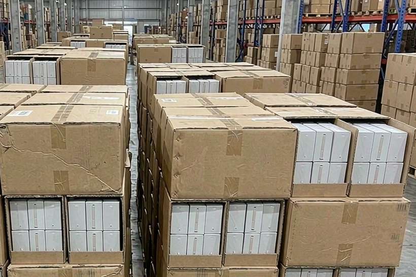 Margins on Elektronna Ya Sisgareta hardware — container load